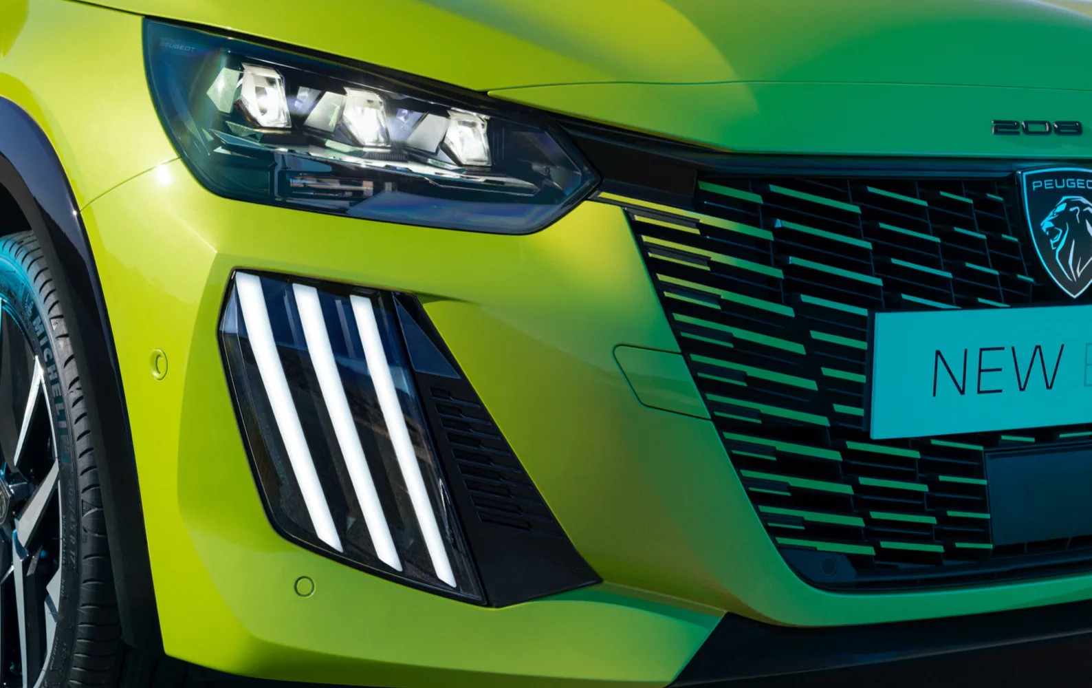 Close up picture of the new Peugeot 208