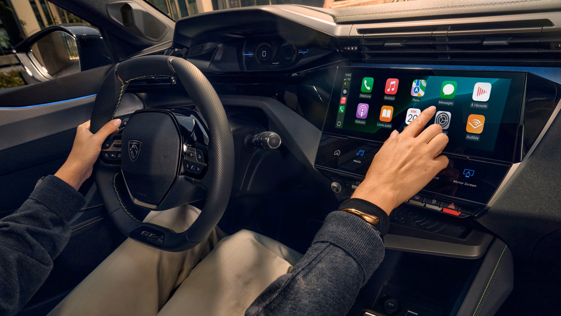 Interior picture of the Peugeot 308